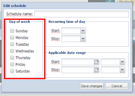 Day of the week - How do I create a scheduled page.png